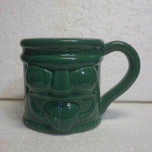 Green Handled Tongue Out Tiki 16 Ounce Mug